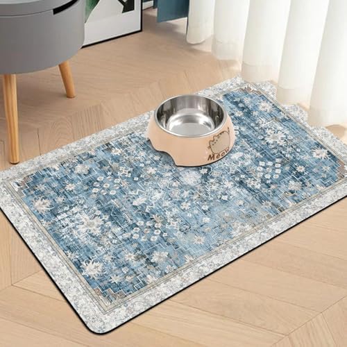 Pet Food Mats for Floor, Absorbent Dog Mat for Food and Water Dispenser Mat, Dog Food Mat Quick Dry Cat Food Mat Pet Supplies - Image 2