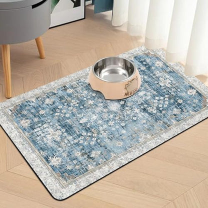 Pet Food Mats for Floor, Absorbent Dog Mat for Food and Water Dispenser Mat, Dog Food Mat Quick Dry Cat Food Mat Pet Supplies - Image 2