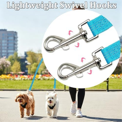 Double Dog Leash Coupler, Different Length Splitter for 2 Dogs - Image 3