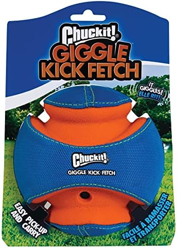 ChuckIt! Kick Fetch Dog Toy Ball With Giggle Sounds, Small - Image 5