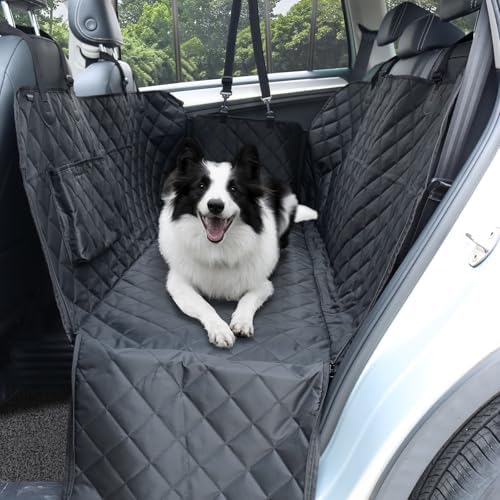 Viaviat Dog Car Seat Cover,Pets Back Seat Extender,600D Heavy Durable 100% Waterproof Scratchproof Soft Dogs Hammock, Nonslip Backseat Protector for Cars Trucks SUVs - Image 2