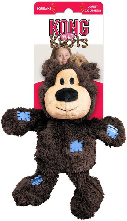 KONG Wild Knots Bears - Durable Dog Toys with Internal Knotted Ropes and Minimal Stuffing for Less Mess (Assorted Colors) (Small/Medium (2 Pack)) - Image 4
