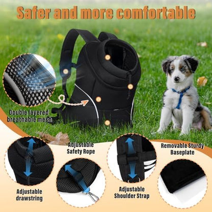 YUDODO Dog Front Carrier Backpack, Adjustable Breathable Dog Backpack - Image 3
