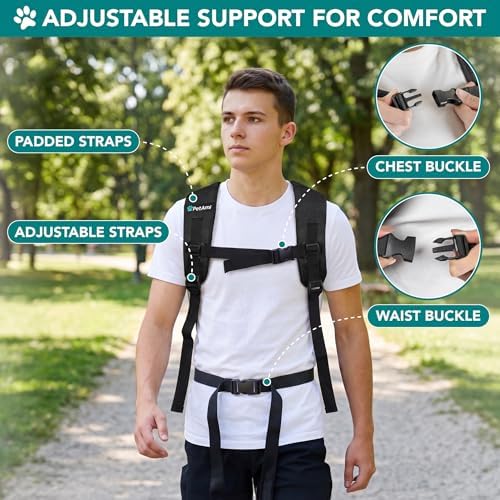 PetAmi Expandable Dog Backpack Carrier for Cats & Pets, Breathable Cat Carrier Backpack with Top Window & Multi-Entry, Ventilated Foldable Travel Carrier for Small Medium Pets up to 18 lbs, Black - Image 6