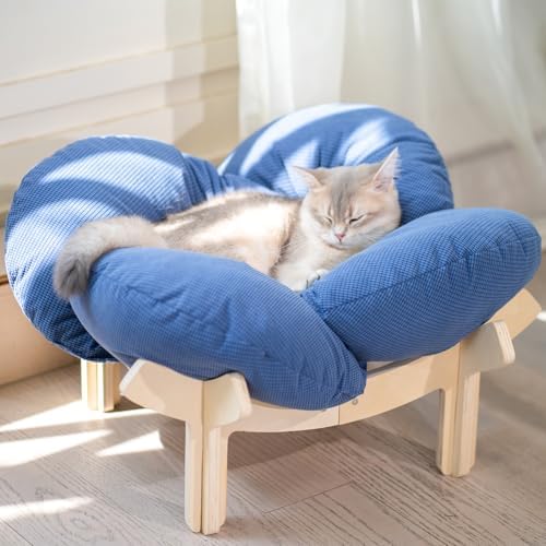CHEERHOME PETS Elevated Cat Bed for Indoor Cats Couch Sofa Flower by CHEERPALS