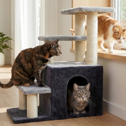 Heybly Cat Scratching Post, Pet Steps for Indoor Cats and Dogs, HSP002SGW - Image 3