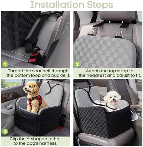 Waterproof Dog Booster Car Seat for Small Medium Dogs up to 26 lbs - Image 6