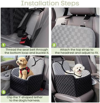 Waterproof Dog Booster Car Seat for Small Medium Dogs up to 26 lbs - Image 6