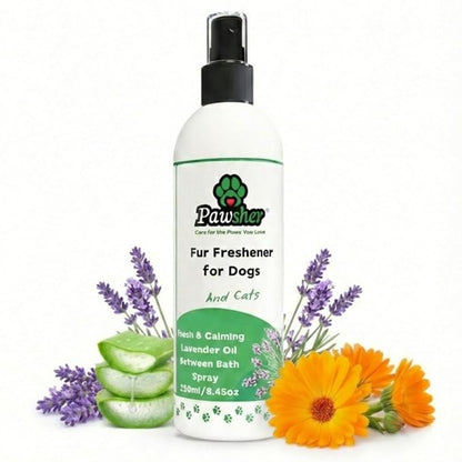 Lavender Dog Perfume Spray – Long-Lasting Dog Cologne & Deodorizing Spray for Dogs and Cats, Helps Eliminate Odor Between Baths, Gentle Grooming Freshener for Sensitive Skin – 8.45 oz