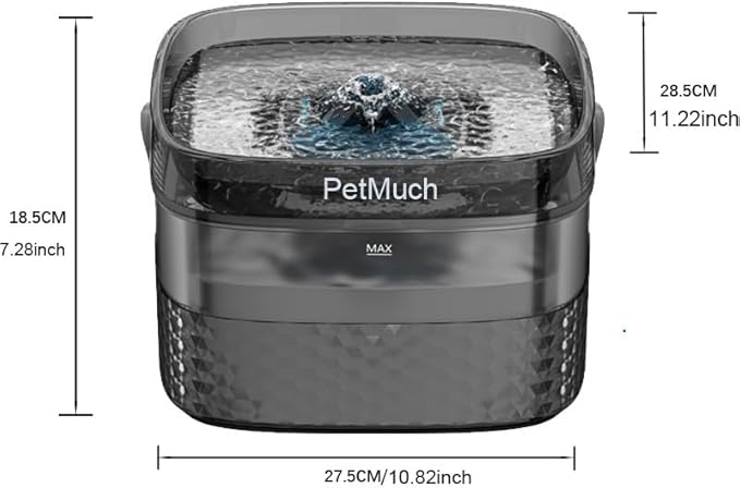 2.4Gal/9L Pet Water Fountains for Medium and Large Dogs and Multiple Cats Large Capacity Automatic, Dog Water Fountains with Filters (Dog Fountain 1 Filtesr + 1 Sponges)
