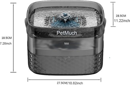 2.4Gal/9L Pet Water Fountains for Medium and Large Dogs and Multiple Cats Large Capacity Automatic, Dog Water Fountains with Filters (Dog Fountain 1 Filtesr + 1 Sponges)