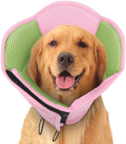 Dog Cones for Medium Dogs Soft Cone for Dogs to Stop Licking by SUNFURA