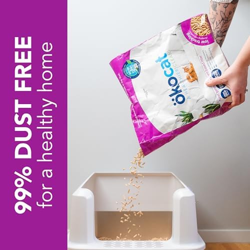 ökocat Low Tracking Natural Wood Clumping Cat Litter, Odor Control 27.5 Lbs - Image 6