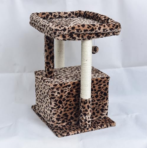 SYANDLVY 27" Cat Tree for Indoor Cats, Activity Tower with Scratching Posts - Image 3