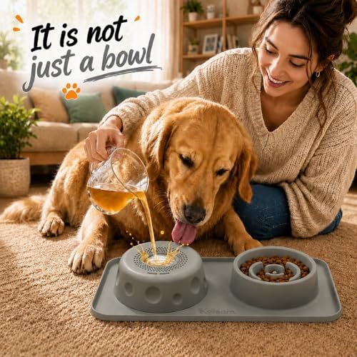 2 in 1 Silicone Slow Feeder Dog Bowl & Lick Bowl,Pet Feeding Bowl - Image 4
