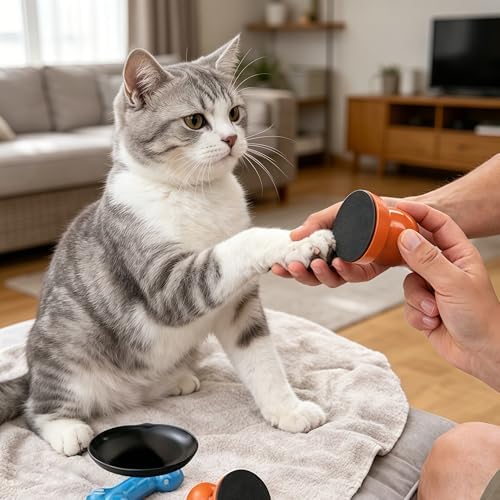 Pawsmooth Silent Dog Claw Care, Dog Claw Care with 6PCS Replaceable Filing Disc, Dogs Self Nails Files Board, Gentle Pet Nail Care Tool for Dogs and Cat (Red) - Image 6