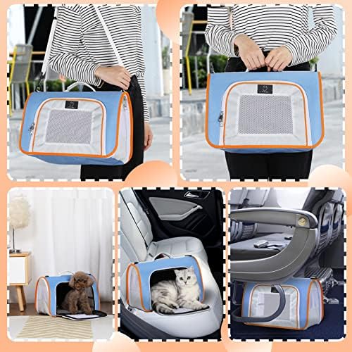 A 4 Pet Cat Carrier, Airline Approved, EVA Soft-Sided, Anti-Collapse - Image 7