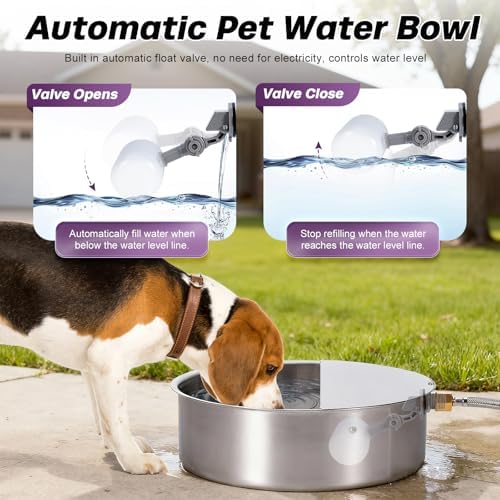 6L Automatic Dog Water Bowl Dispenser Outdoor - Image 2