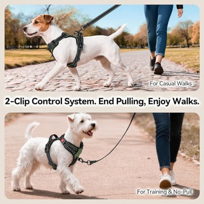 PHOEPET No Pull Dog Harness with Handle Front & Back Clip, Easy on - Image 4