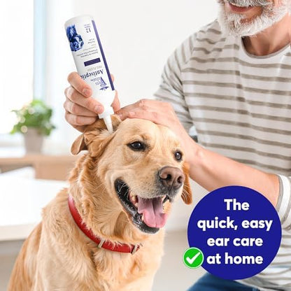 Vets Value Tris Flush Ear Cleaner for Dogs & Cats – 8oz Alcohol-Free, Non-Stinging Veterinary Ear Wash – Supports Routine Ear Hygiene, Odor Control, Gentle Formula – Made in USA - Image 2