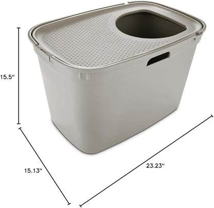 So Phresh Top-Entry Litter Box Tan 23.2" L X 15.4" W X 15" H