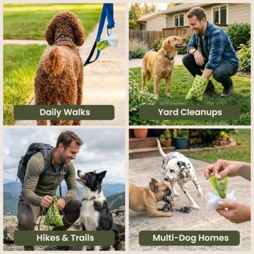 Pogi’s Dog Poop Bags – Leak-Proof & Extra Thick Pet Waste Bags (Fresh Scent, 60 Rolls, 900-Count) - Image 5