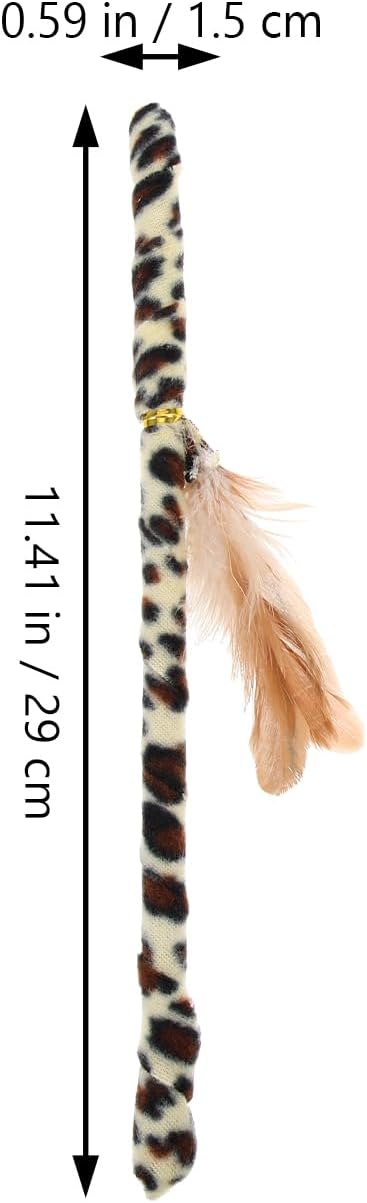 balacoo Interactive Cat Teaser Wand Toy with for Indoor Cats Portable Cat Wand Toy for Kitten Exercise and Playtime