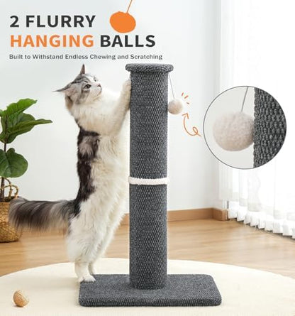 Made4Pets Cat Scratching Post, Carpet Cat Scratcher for Indoor Cats, 23.6" - Image 7