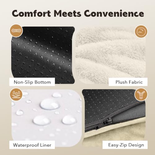 MEKIY Orthopedic Waterproof Dog Bed with Bolster for Extra Large Size Dogs - Image 4