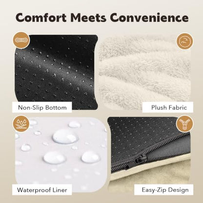 MEKIY Orthopedic Waterproof Dog Bed with Bolster for Extra Large Size Dogs - Image 4