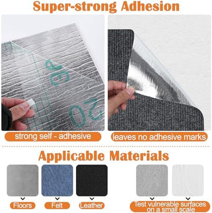 Cat Scratch Furniture Protector - 40" x 15.8" Trimmable Self-Adhesive Cats Claws Scratch Pads, Furniture Protection from Cats/Dogs Scratching for Cat Scratch Post Cat Tree Replacement (Dark Gray) - Image 3