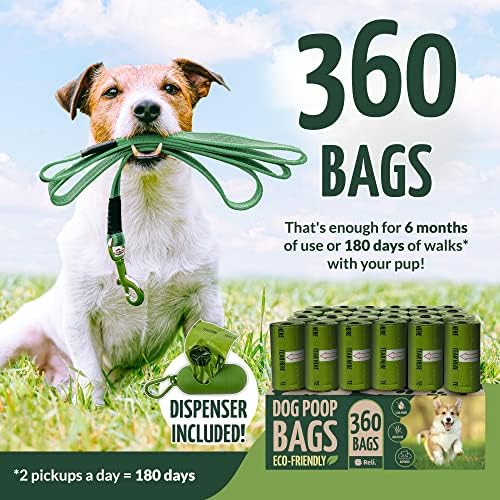 Reli. Poop Bags Rolls | Dog Poop Bags for Dogs (360 Count) - Image 2
