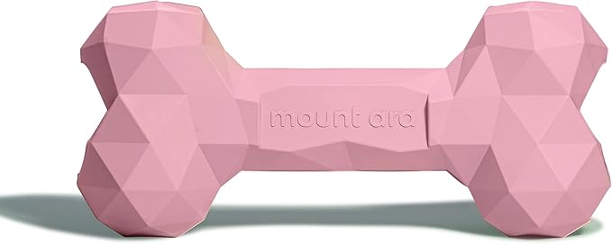 Mount Ara Super BITE BPA-Free Rubber Fillable Dog Chew Toy, Aggressive Chewer Toy, Peanut Butter Toy