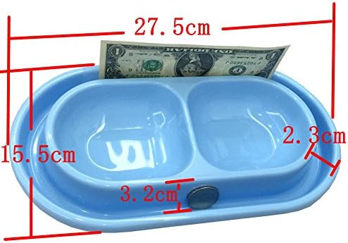 Cat Kitten Dish Dog Puppy Feeder Pet Bowl 3 Colors New Light Blue - Image 2
