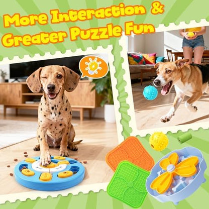 Forfon Slow Feeding Enrichment Set with Lick Mat & Puzzle Toy - Image 4