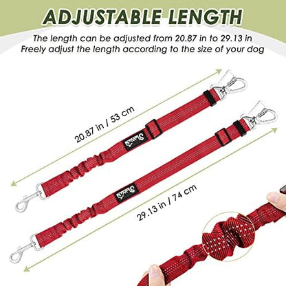 SlowTon Dog Seatbelt, 2 Pack Adjustable Heavy Duty Dog Safety Seat Belt - Image 4