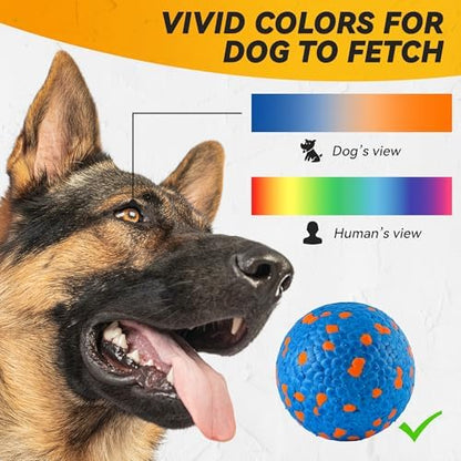 FUSOTO 2Pcs Dog Balls, Tennis Balls for Dog, Blue - Image 5