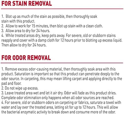 Nature’s Miracle Dog Stain & Odor Remover, Enzymatic Cleaner, 170 oz Refill - Image 5