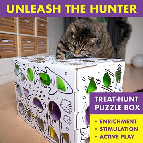 Cat Amazing MEGA – Cat Treat Puzzle Box – Interactive Food Maze – Cat Puzzle Feeder – Treat Box for Indoor Cats – Enrichment Food Toy – Best Cat Toy for Cats! - Image 3