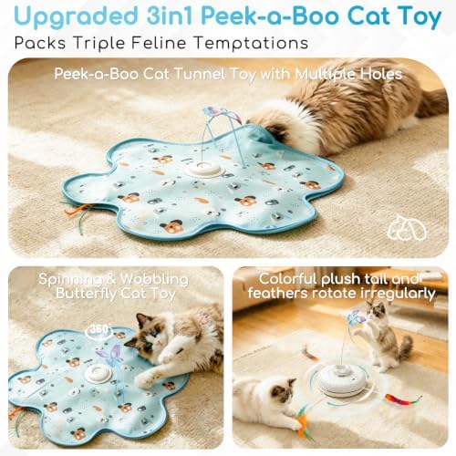 Interactive Cat Toys, Rechargeable with Auto Play and Bird Chirps - Image 2