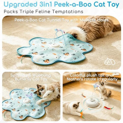 Interactive Cat Toys, Rechargeable with Auto Play and Bird Chirps - Image 2