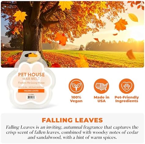 Falling Leaves Wax Melts for Warmer Plant-Based Wax, 2 Pack Pet House - Image 2