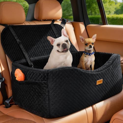 BLVRYVIO Large Dog Car Seat for Medium Sized Dogs Under 55lbs or 2 Smalls by BLVRYVIO
