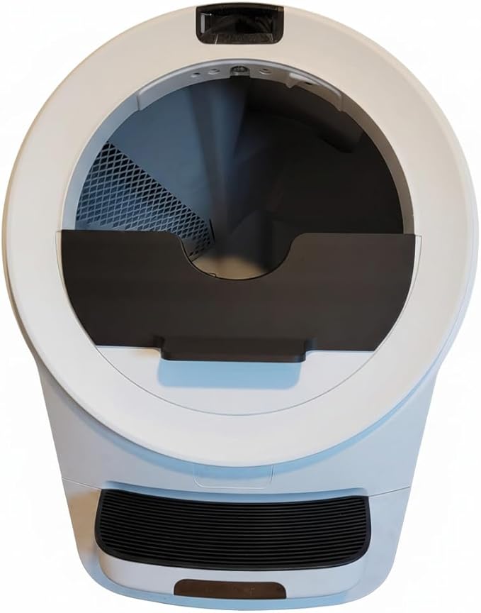 Pee Guard Max Shield for Litter-Robot 5 : Anti-Flicking, One-Piece Design (Black w/Leveler)