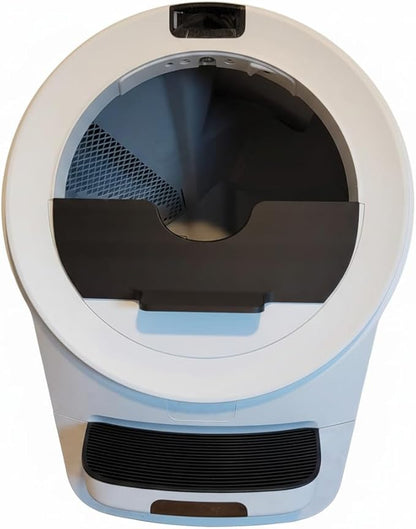 Pee Guard Max Shield for Litter-Robot 5 : Anti-Flicking, One-Piece Design (Black w/Leveler)