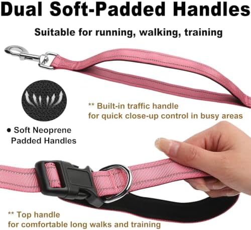 Bungee Dog Leash, Hands Free Waist Belt for Running/Walking, Pink - Image 3