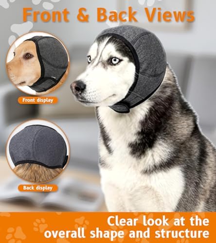 Dog Ear Covers, Elastic Wrap for Noise-Sensitive Dogs, Large 18-24 Inch - Image 5