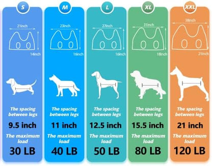 ATESON Pet Dog Grooming Hammock Harness for Grooming (XL 80lb), Dog Sling Holder for Clipping Nails with Clippers, Pet Comb - Image 2