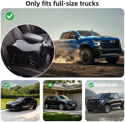 Dog Car Seat for Small Dogs, Center Console Booster Seat for Full Size Trucks, Height Increasing seat with seat Belt and Washable Cushion（Black）- Small - Image 3