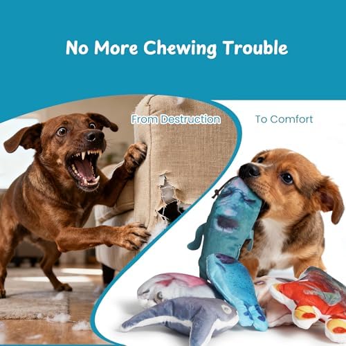 Nocciola Plush Squeaky Dog Toys – 12 Pack Small Dog Chew Toys with Squeakers, Soft Stuffed Puppy Toys with Carry Bag for Small & Medium Dogs - Image 5